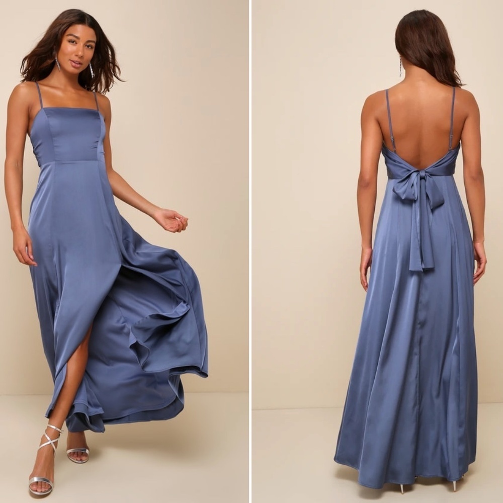 Lulu's Blue Maxi Dress